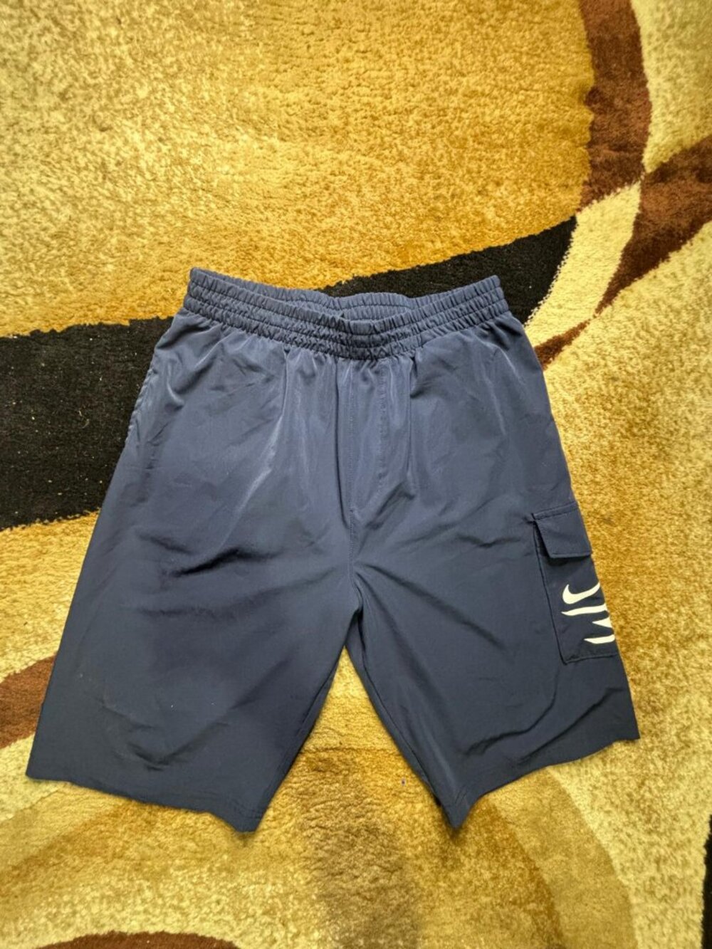 Nike 3Brand Boys Size Large 12-13 Years Relaxed Shorts Navy Blue